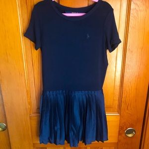 👋🏼 Going to Goodwill- EUC Ralph Lauren Polo Navy Jersey Dress Sz 4/4T